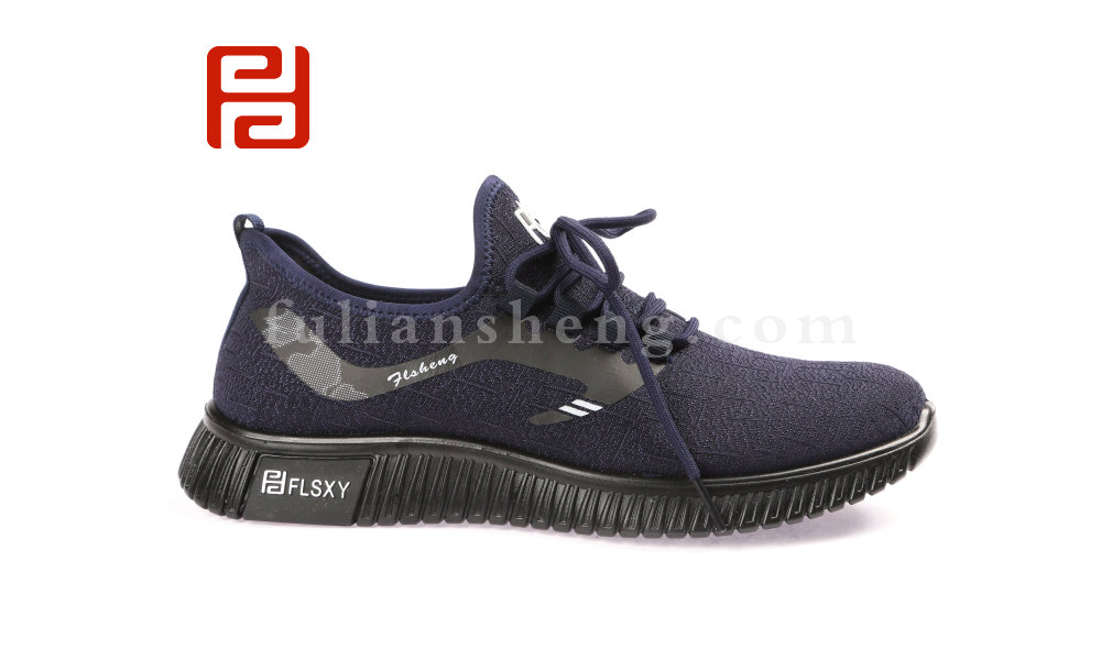 福連升春款男士輕便透氣運(yùn)動(dòng)鞋飛織休閑男鞋圖片