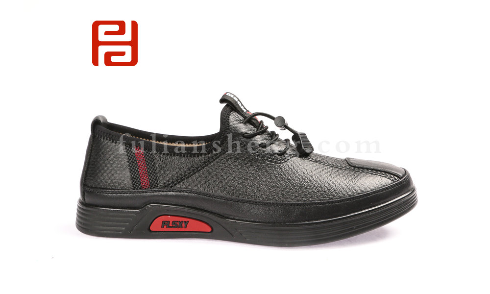 福連升2020春商務(wù)休閑輕便軟底中年鞋老北京布鞋男單鞋圖片