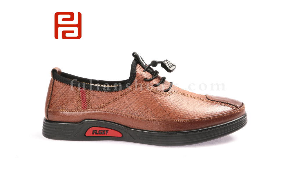 福連升2020春商務(wù)休閑輕便軟底中年鞋老北京布鞋男單鞋圖片