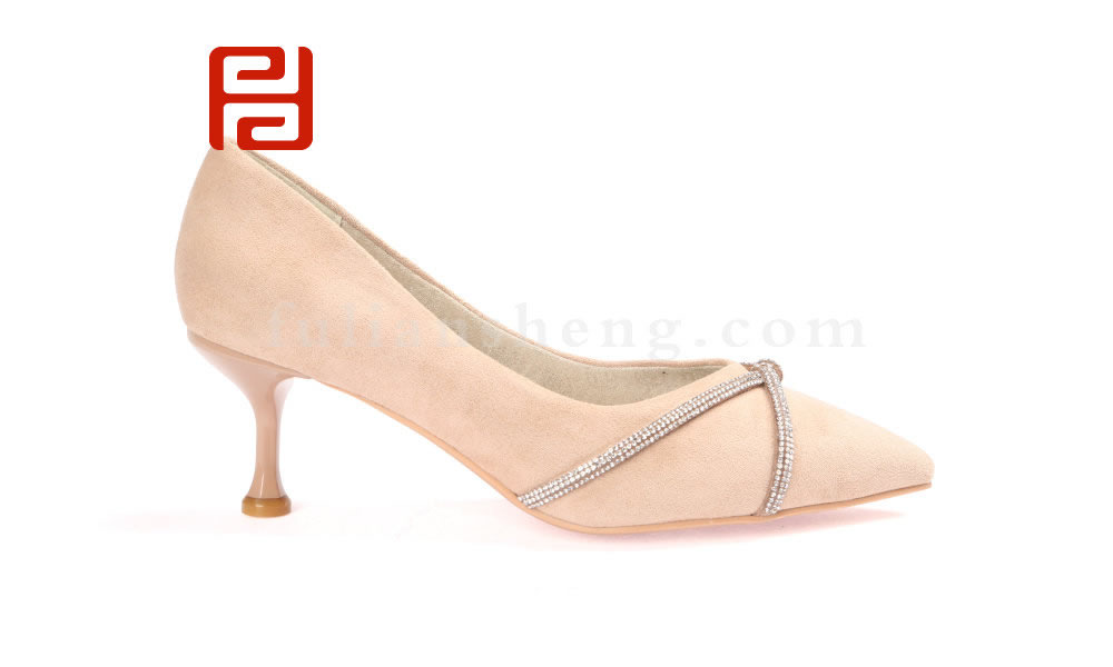 福連升優(yōu)雅高跟女鞋 羊猄布鞋面舒適單鞋老北京布鞋圖片