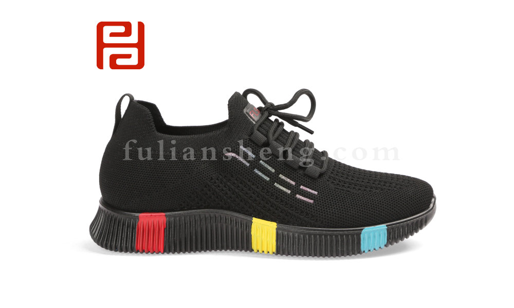 福連升女士飛織透氣運(yùn)動(dòng)鞋一腳蹬系帶椰子鞋老北京布鞋圖片