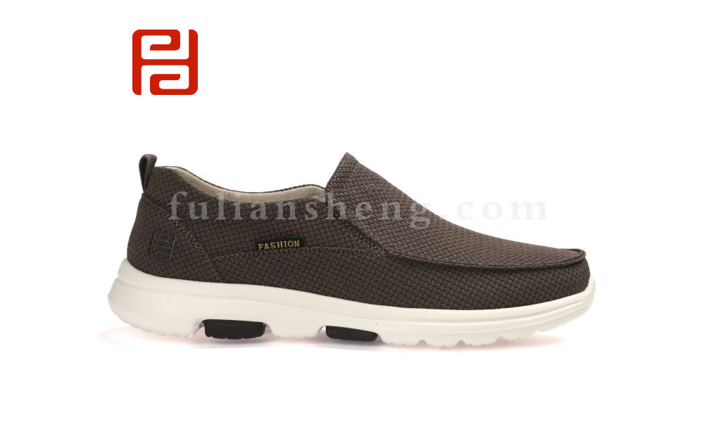 福連升春款男士透氣輕便防滑單鞋老北京布鞋一腳蹬圖片
