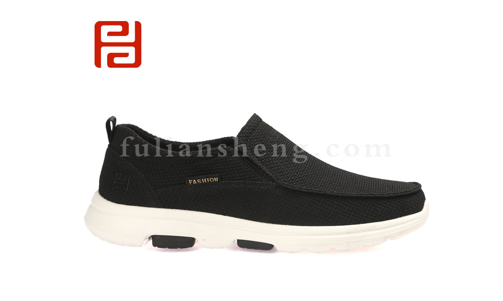 福連升春款男士透氣輕便防滑單鞋老北京布鞋一腳蹬圖片