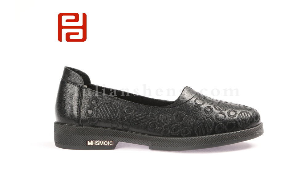 福連升單鞋女平底媽媽孕婦鞋牛筋軟底一腳蹬休閑女鞋圖片