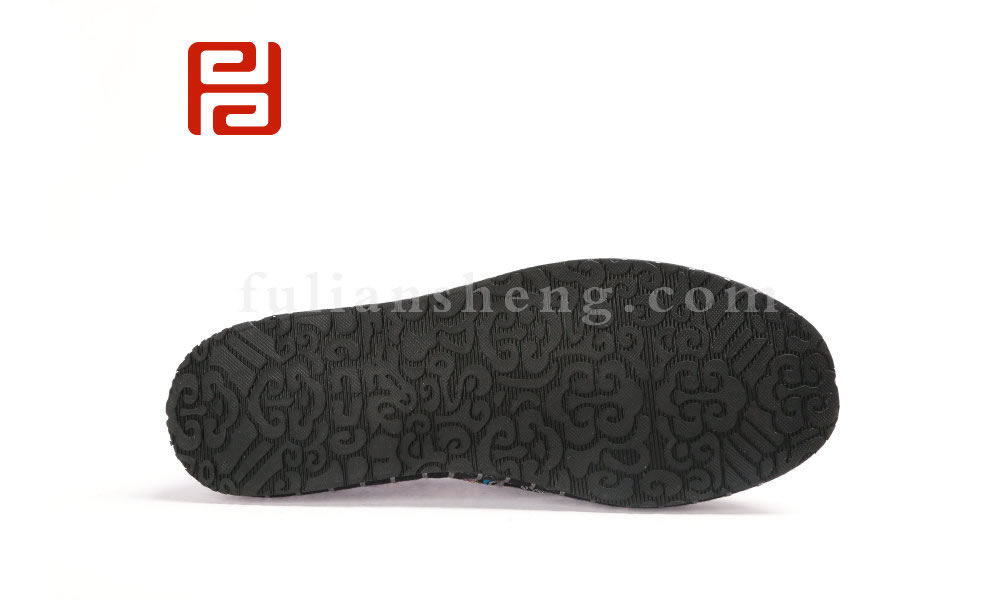 福連升中國風老北京布鞋男繡花社會臉譜千層底軟底布鞋圖片