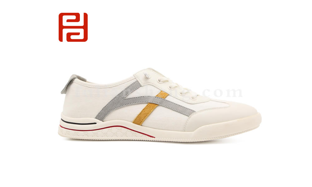 福連升小白鞋男鞋夏季 透氣舒適軟底休閑單鞋圖片