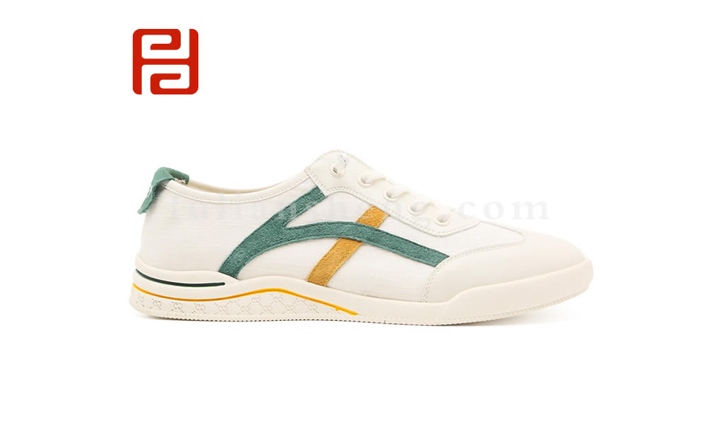 福連升小白鞋男鞋夏季 透氣舒適軟底休閑單鞋圖片