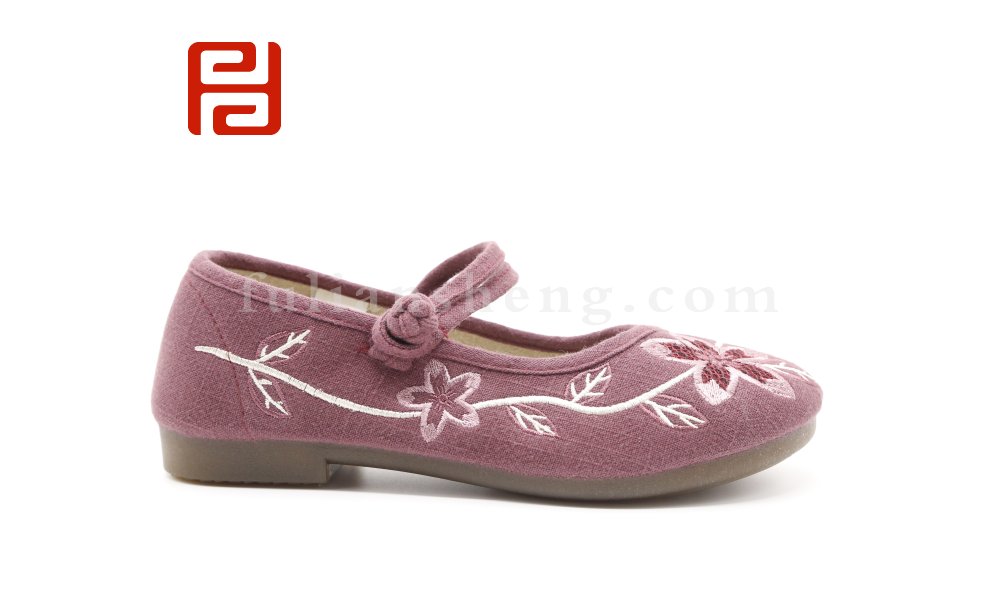 老北京布鞋女民族風(fēng)繡花鞋漢服棉麻舒適女鞋圖片