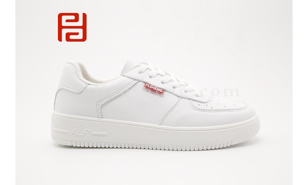 經典小白鞋板鞋白桔綠色男鞋休閑鞋滑板鞋棉麻舒適圖片