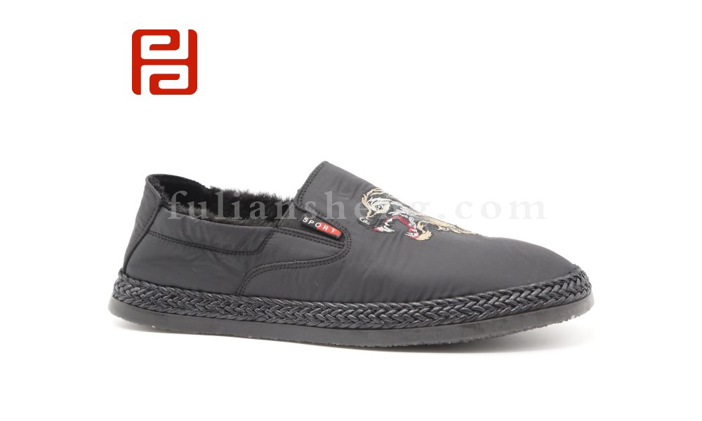 福連升老北京布鞋男鞋軟底保暖中國風(fēng)一腳蹬休閑鞋圖片