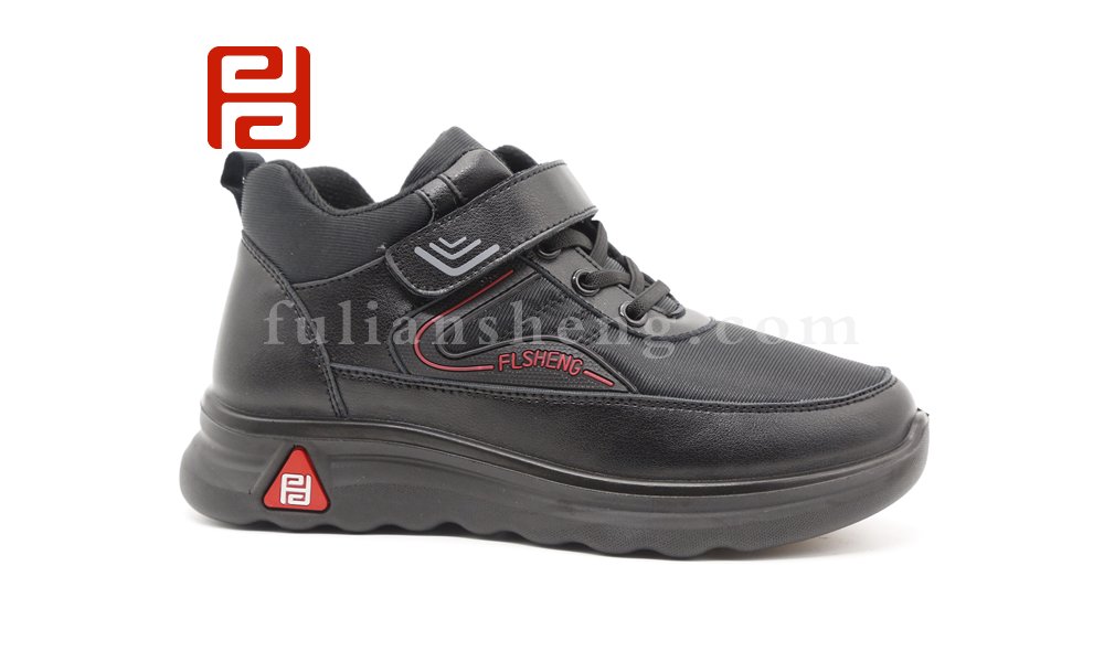 福連升2020冬季新款軟彈舒適防滑保暖波紋松糕底健步鞋圖片