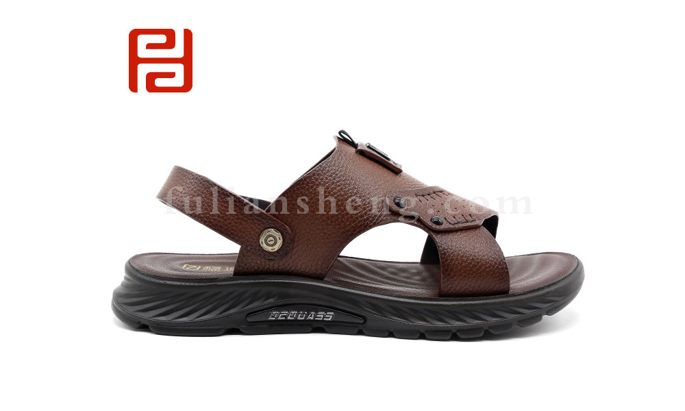 福連升夏季涼鞋手工縫線男士拖鞋涼拖鞋子