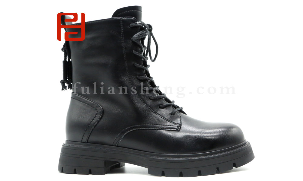 福連升冬季休閑女鞋時(shí)尚中幫馬丁靴老北京布鞋