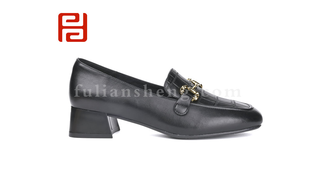 福連升春秋女鞋商務(wù)工裝時尚中跟舒適時裝鞋