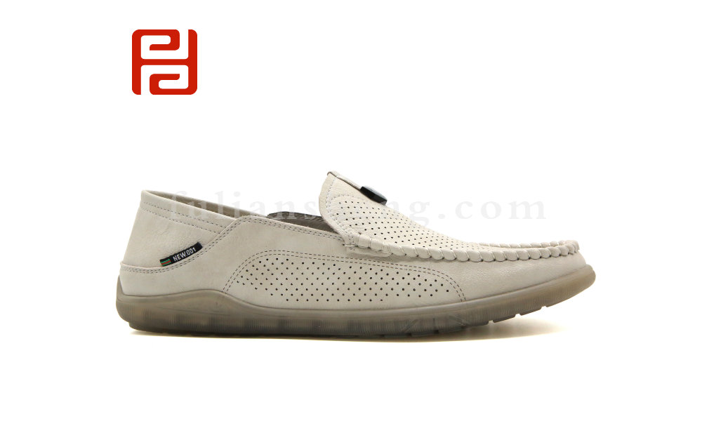 福連升夏季男鞋輕松工作豆豆鞋