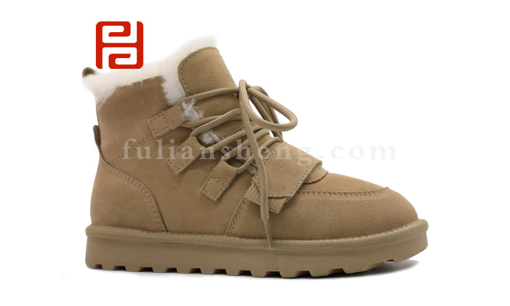 福連升冬季新款休閑生活女鞋時(shí)尚休閑雪地靴