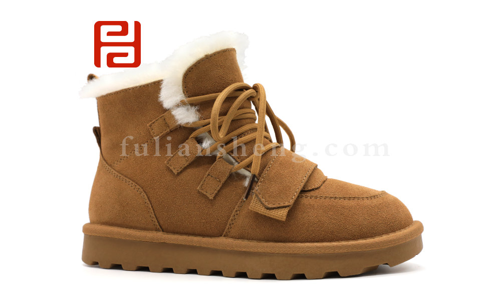 福連升冬季新款休閑生活女鞋時(shí)尚休閑雪地靴