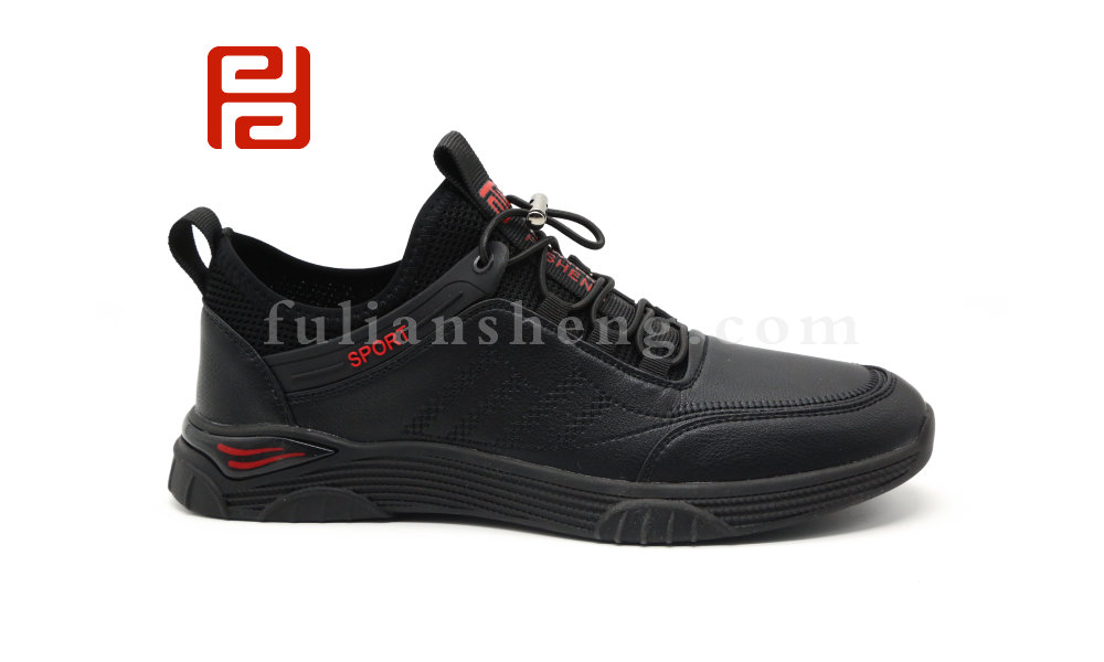 福連升男鞋春季運(yùn)動(dòng)休閑鞋厚底青年男士系帶韓版潮鞋圖片