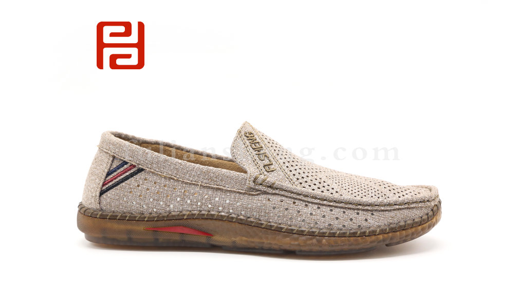 福連升夏季休閑男鞋老北京牛筋軟底透氣布鞋平底開車鞋圖片