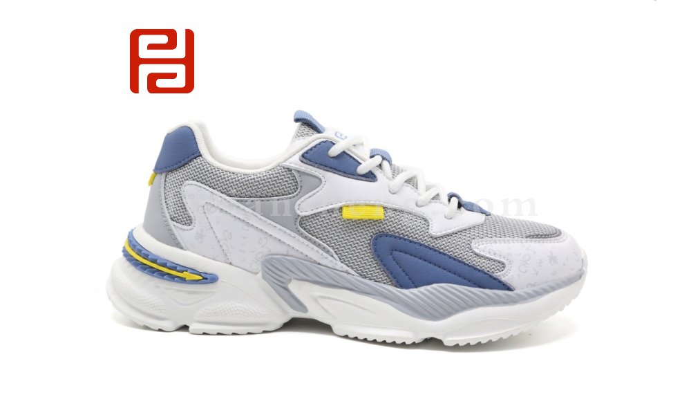 福連升休閑運動女鞋復(fù)古拼色時尚休閑運動鞋舒適透氣圖片