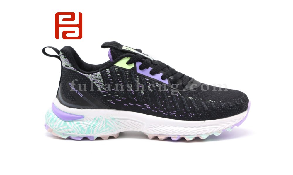 福連升秋季休閑運(yùn)動女鞋馬拉松梭織防滑透氣舒適旅游鞋