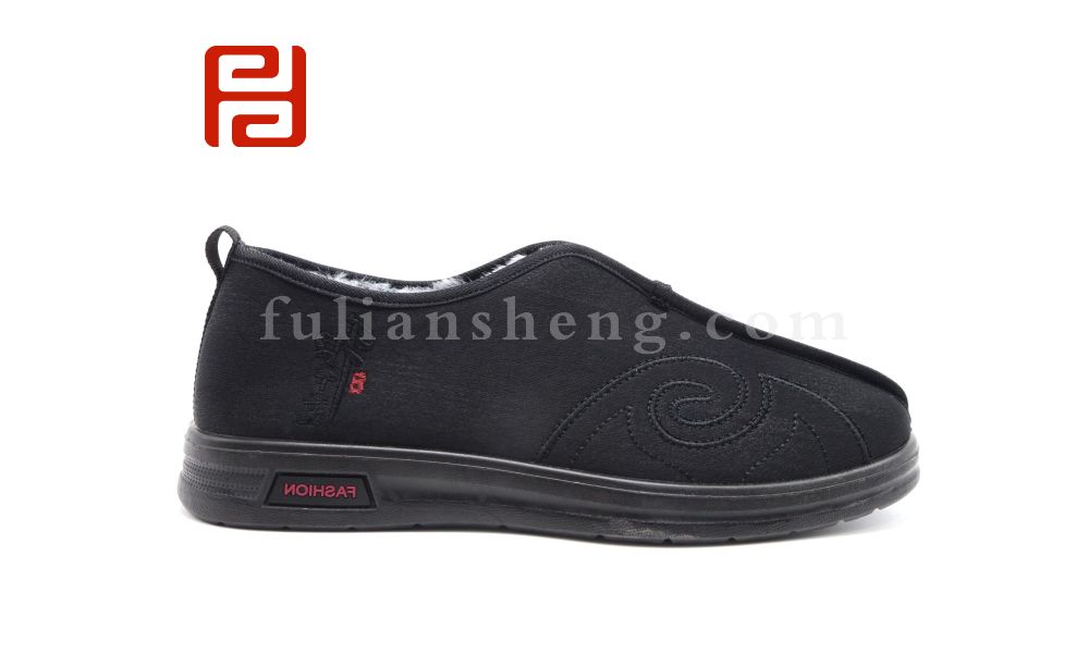 福連升休閑鞋冬季傳統(tǒng)保暖加絨棉麻中國(guó)風(fēng)老北京布鞋男鞋圖片