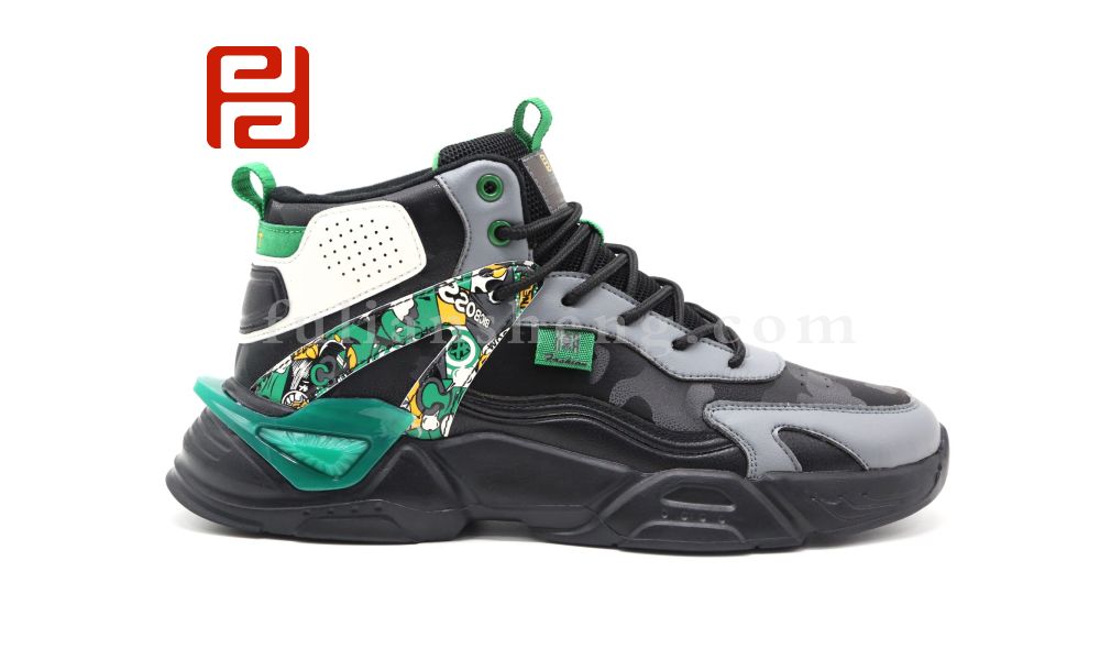 福連升休閑鞋男鞋冬保暖高幫運(yùn)動(dòng)鞋潮流多彩時(shí)尚男圖片