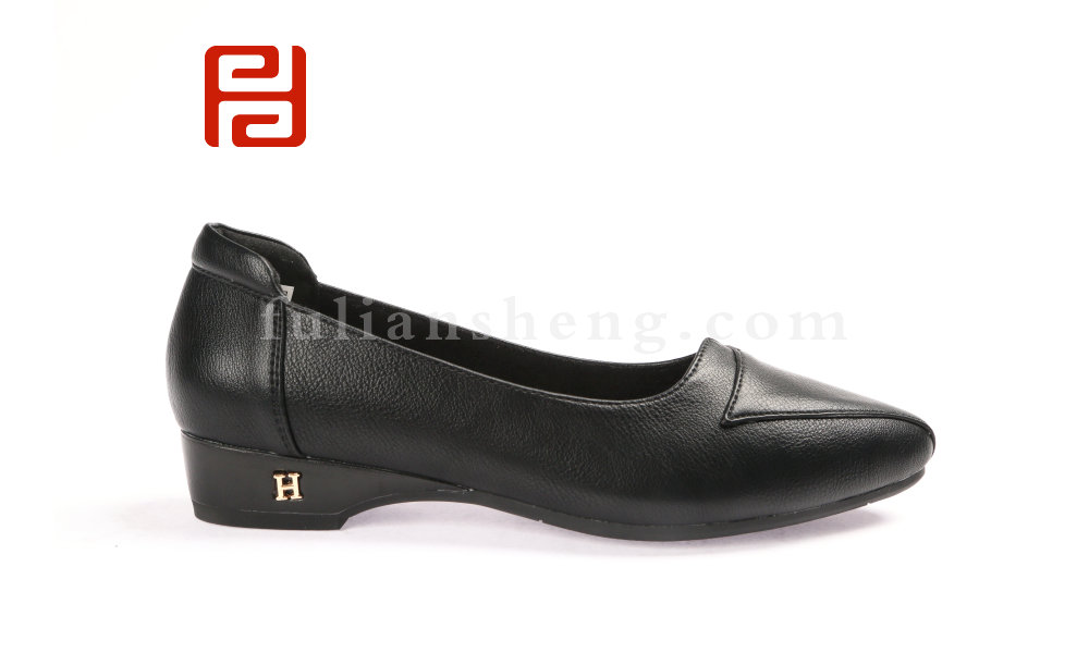 福連升休閑商務(wù)女鞋防水布鞋坡跟軟底工裝鞋20春(圖7)