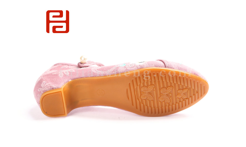 國潮有福 福連升2020春時尚中跟民族風(fēng)繡花女單鞋(圖5)