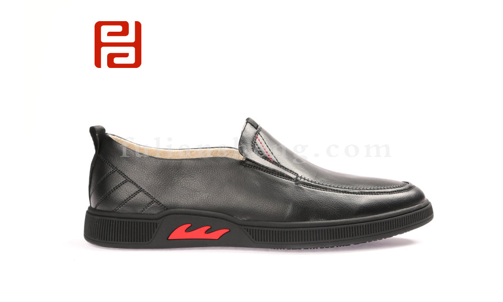 福連升春款商務(wù)休閑正裝男鞋單鞋 光面舒適休閑鞋老北京布鞋(圖3)