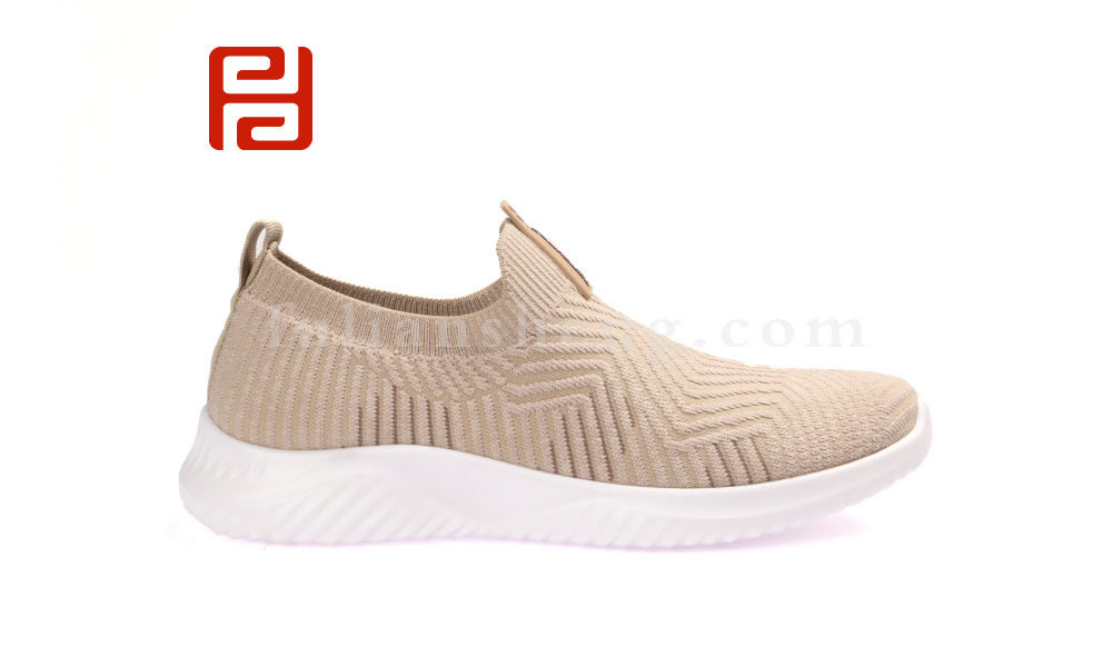 福連升男士透氣網(wǎng)面一腳蹬襪子鞋休閑單鞋運動鞋(圖2)