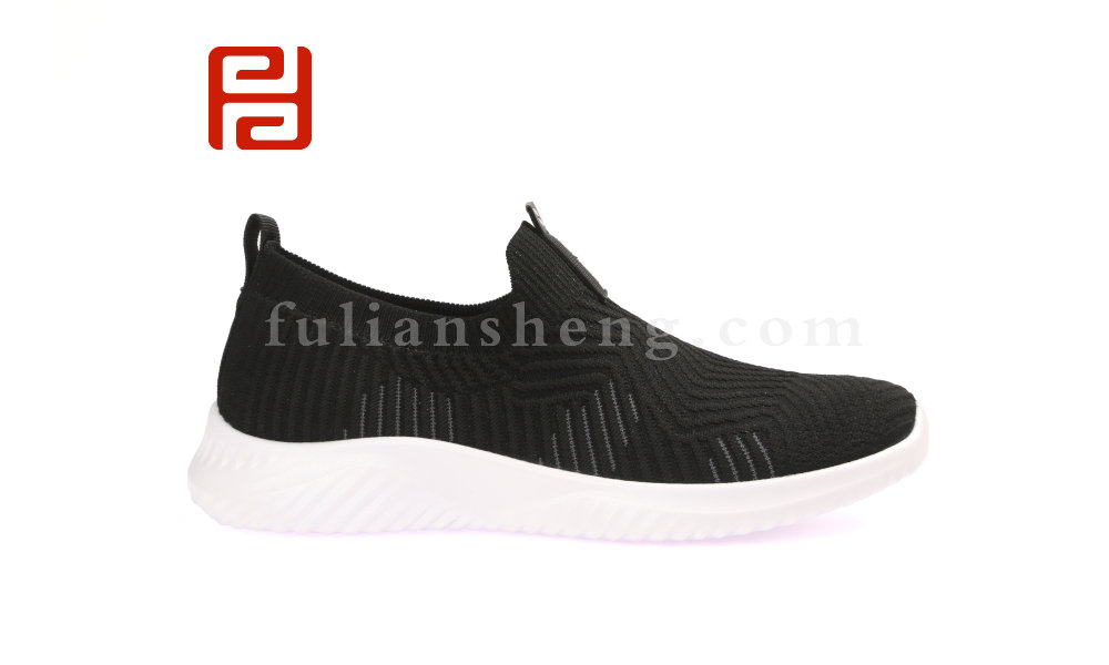 福連升男士透氣網(wǎng)面一腳蹬襪子鞋休閑單鞋運動鞋(圖4)