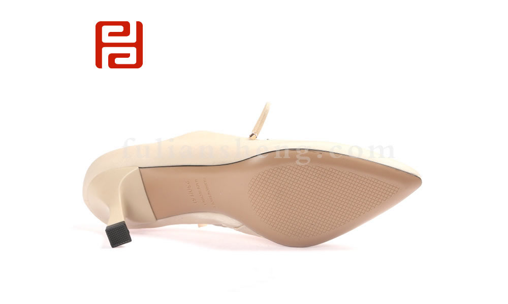 福連升春款單鞋黑色高跟鞋百搭休閑鞋工作通勤細(xì)跟女鞋子(圖5)