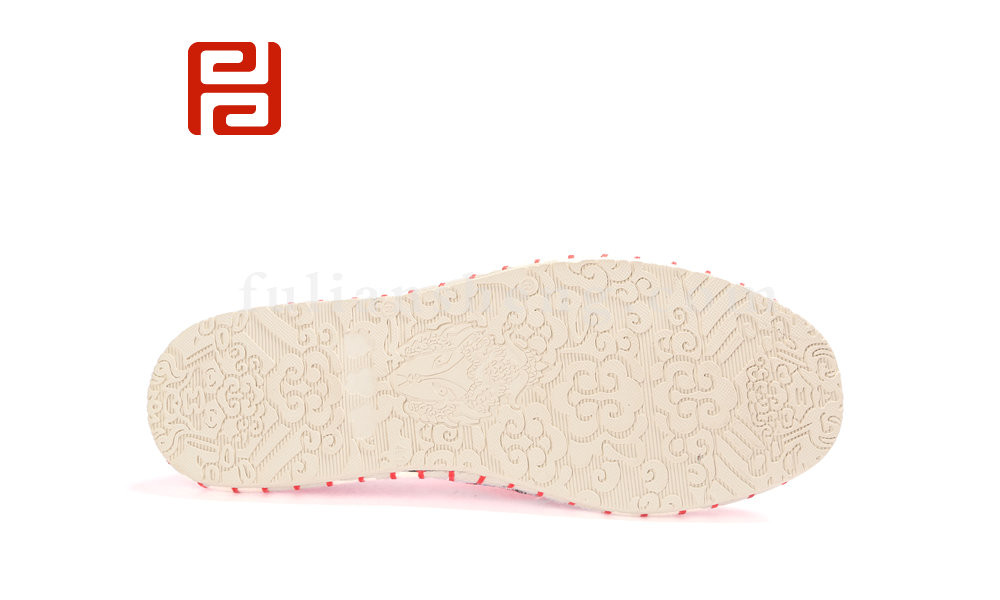 福連升中國風老北京布鞋男繡花社會臉譜千層底軟底布鞋(圖5)