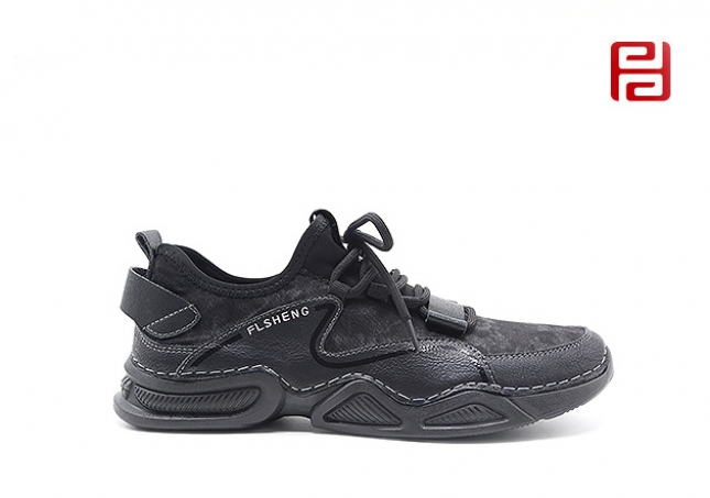 福連升春季新款休閑運(yùn)動(dòng)旅游鞋戶外漫步鞋拼色男鞋