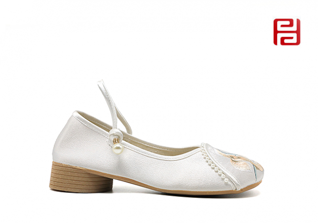 中國(guó)風(fēng)尚春季女鞋漢唐風(fēng)韻女單鞋牛筋底棉麻里布