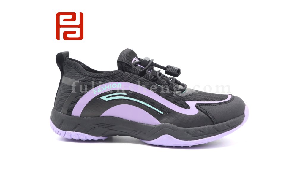 福連升春季新款網(wǎng)布透氣戶外漫步鞋旅游鞋拼色輕便女鞋